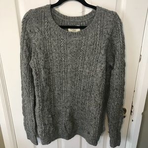 Long gray Abercrombie and Fitch sweater